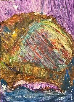 UNACCUSTOMED EARTH WATERCOLOR ON PAPER 12.24.2020 SHELTON,CT